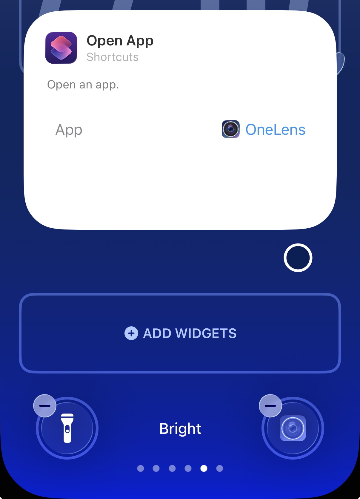 Setting up OneLens as Lock Screen camera button